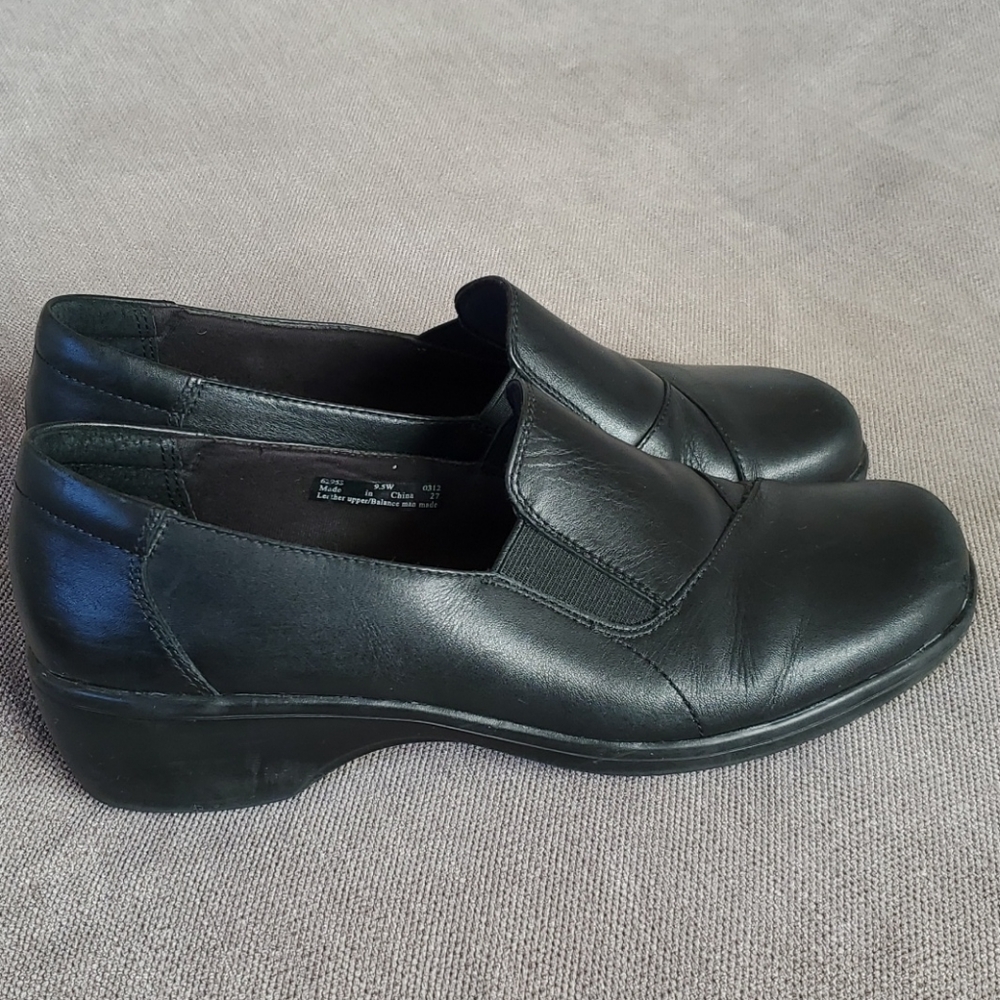 Clark's Loafers 9W Black - Picture 3 of 4